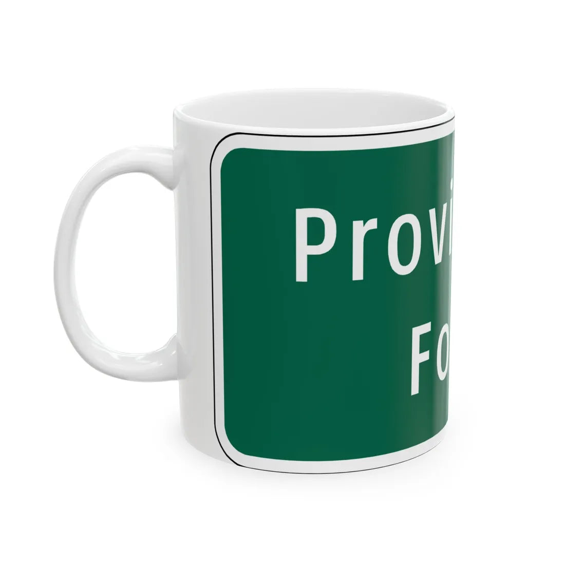 Virginia I-V8b (Virginia) (Road Sign) White Coffee Mug - Go Mug Yourself