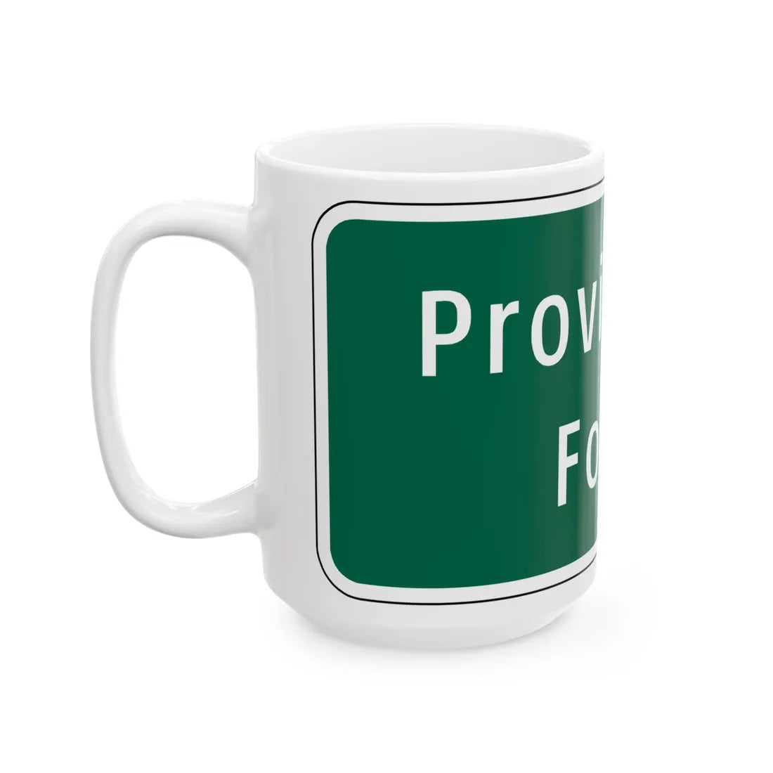 Virginia I-V8b (Virginia) (Road Sign) White Coffee Mug - Go Mug Yourself