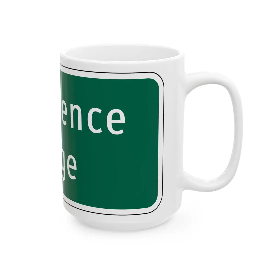 Virginia I-V8b (Virginia) (Road Sign) White Coffee Mug - Go Mug Yourself