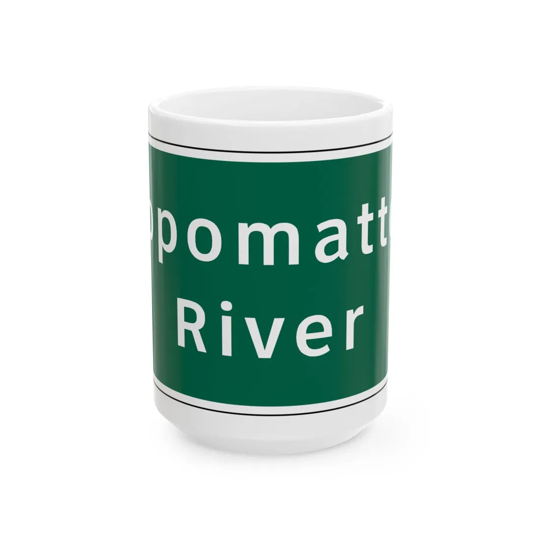 Virginia I-V9 (Virginia) (Road Sign) White Coffee Mug 15oz - Go Mug Yourself