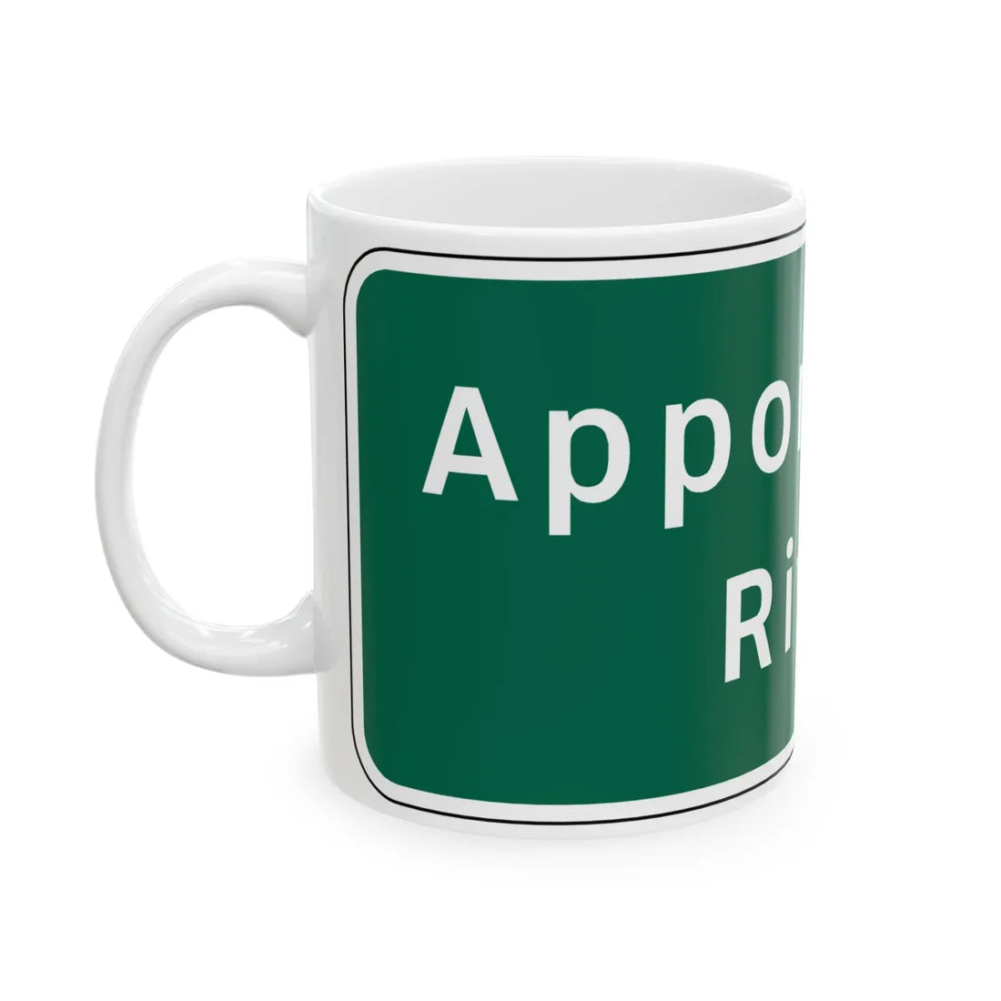 Virginia I-V9 (Virginia) (Road Sign) White Coffee Mug - Go Mug Yourself