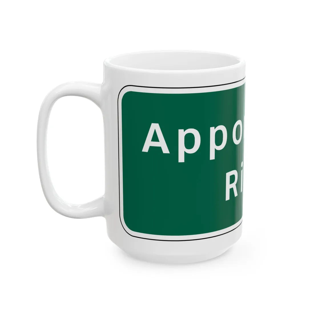 Virginia I-V9 (Virginia) (Road Sign) White Coffee Mug - Go Mug Yourself