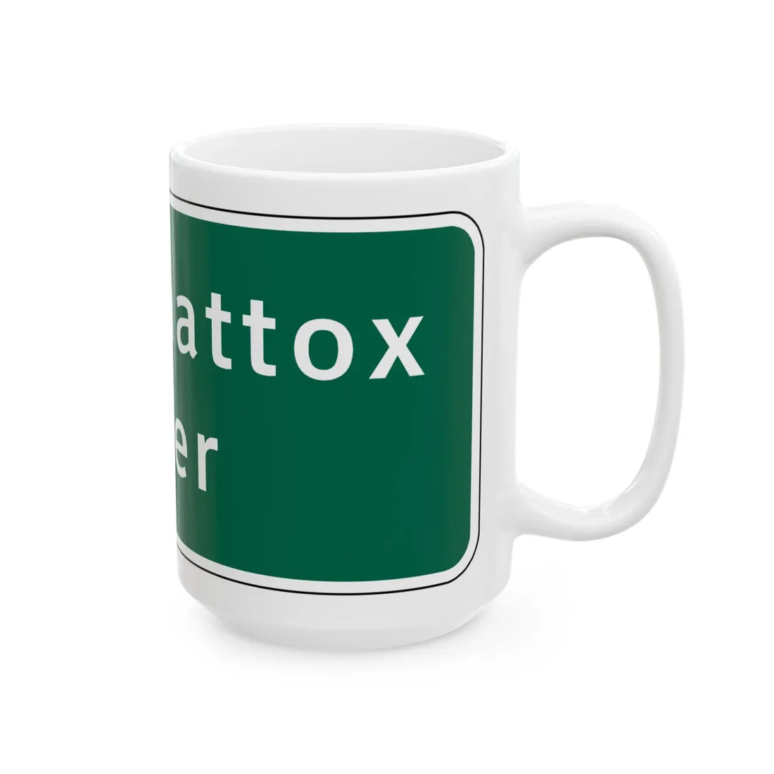 Virginia I-V9 (Virginia) (Road Sign) White Coffee Mug - Go Mug Yourself