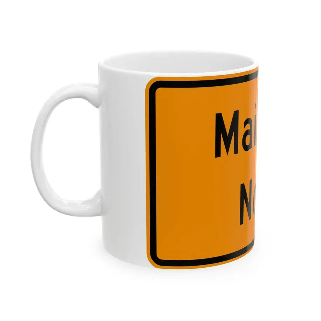 Virginia M4-VP1b (Virginia) (Road Sign) White Coffee Mug - Go Mug Yourself