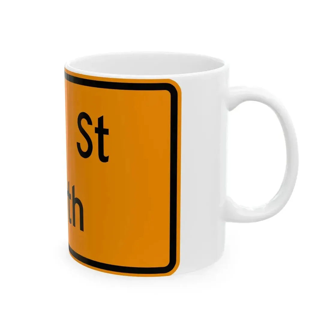 Virginia M4-VP1b (Virginia) (Road Sign) White Coffee Mug - Go Mug Yourself