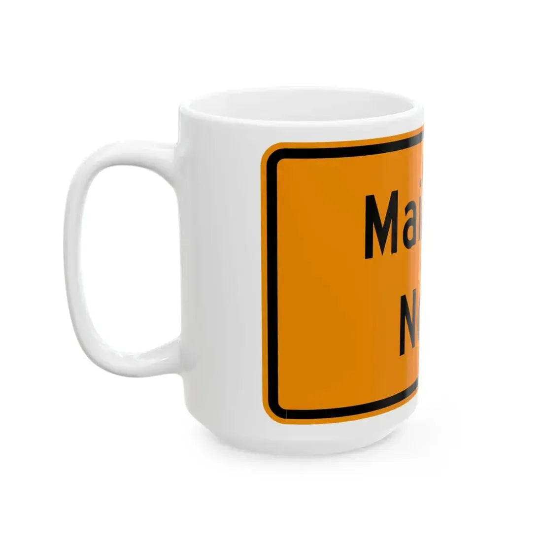 Virginia M4-VP1b (Virginia) (Road Sign) White Coffee Mug - Go Mug Yourself