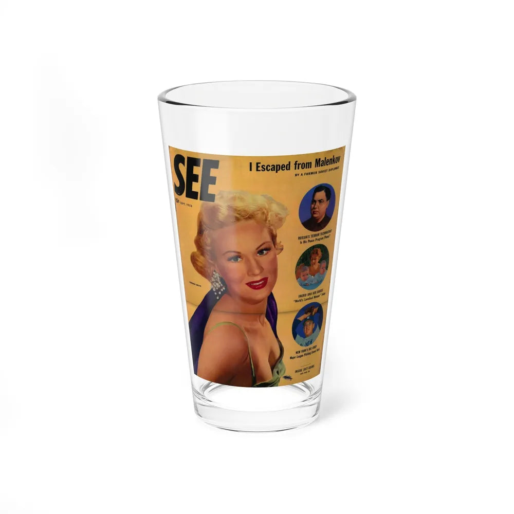 Virginia Mayo #194 - Mag. Cover (Vintage Female Icon) Pint Glass 16oz 16oz - Go Mug Yourself