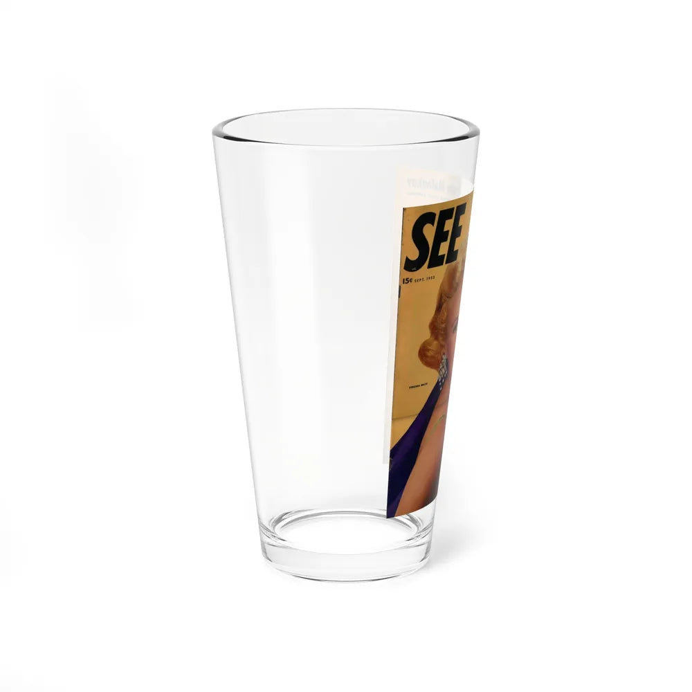 Virginia Mayo #194 - Mag. Cover (Vintage Female Icon) Pint Glass 16oz - Go Mug Yourself