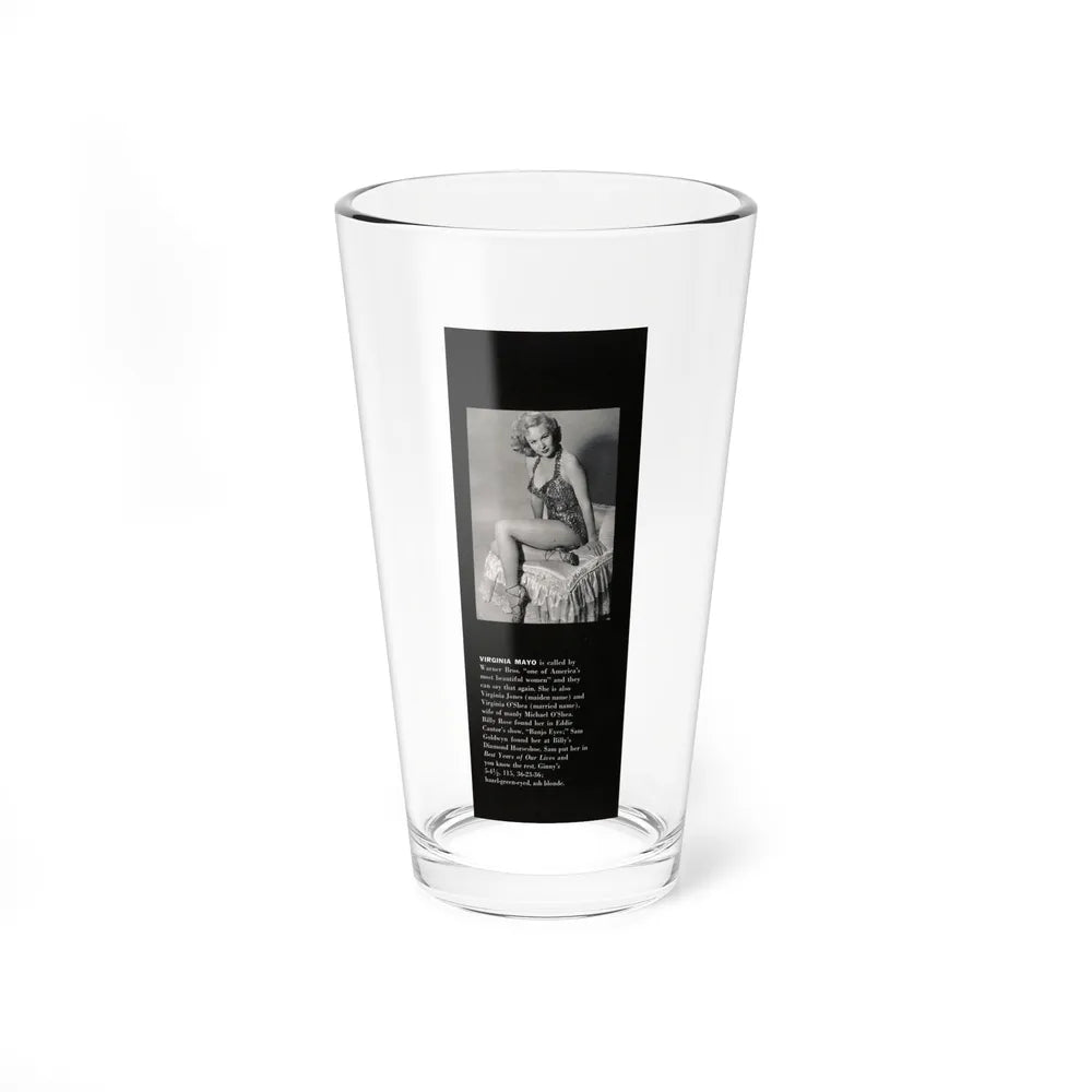 Virginia Mayo #224 - Modern Screen Pin-Ups Magazine Issue #01 (Vintage Female Icon) Pint Glass 16oz 16oz - Go Mug Yourself