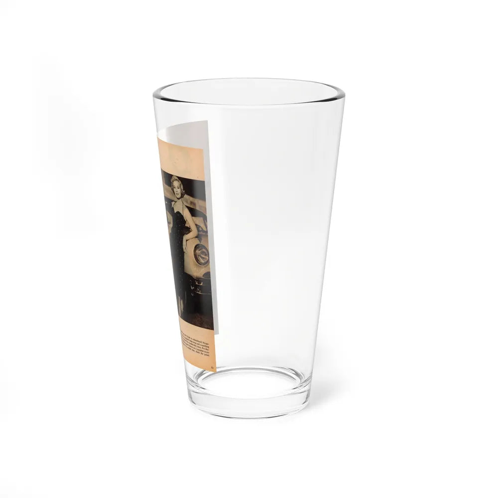 Virginia Mayo #232 - 1 Page, 2 Medium B&W Photos & 2 Short Articles (Vintage Female Icon) Pint Glass 16oz - Go Mug Yourself