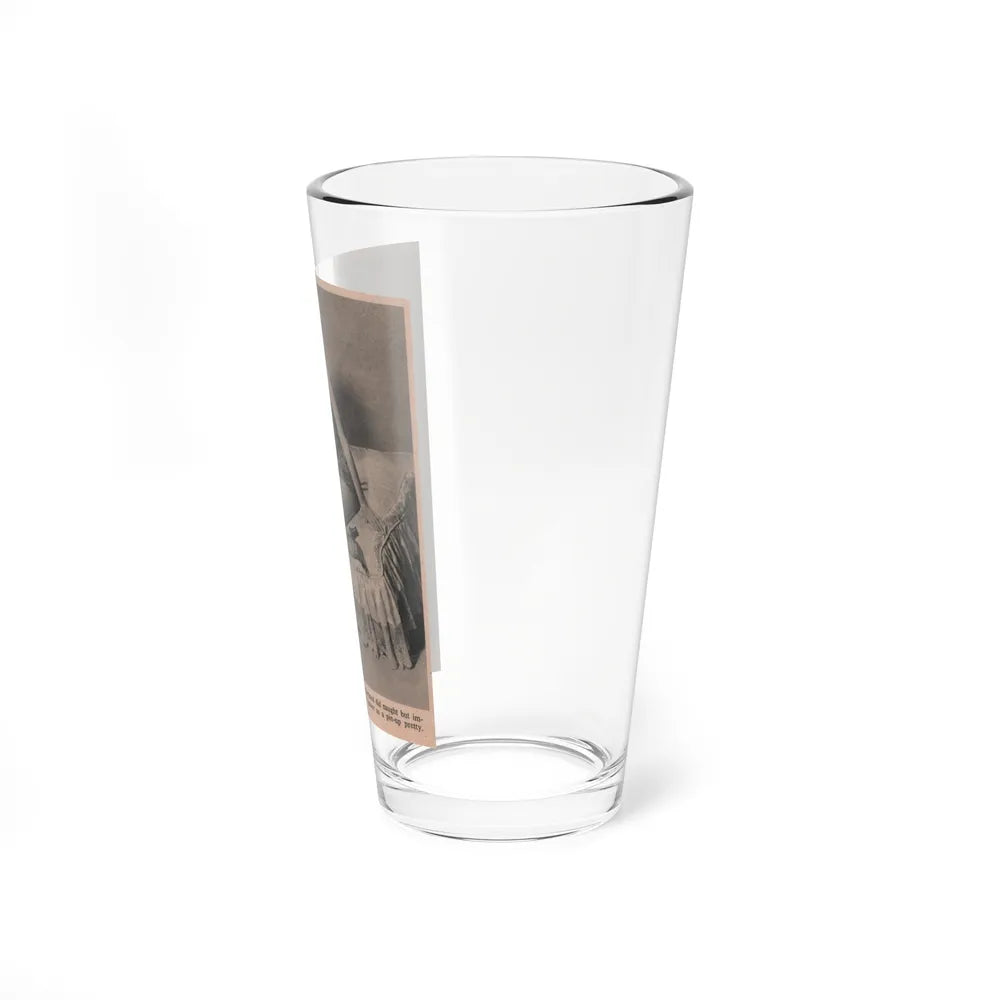 Virginia Mayo #235 - 1 Small Pin-Up Photo Page Clipping Circa Late 40's or 50's (Vintage Female Icon) Pint Glass 16oz - Go Mug Yourself