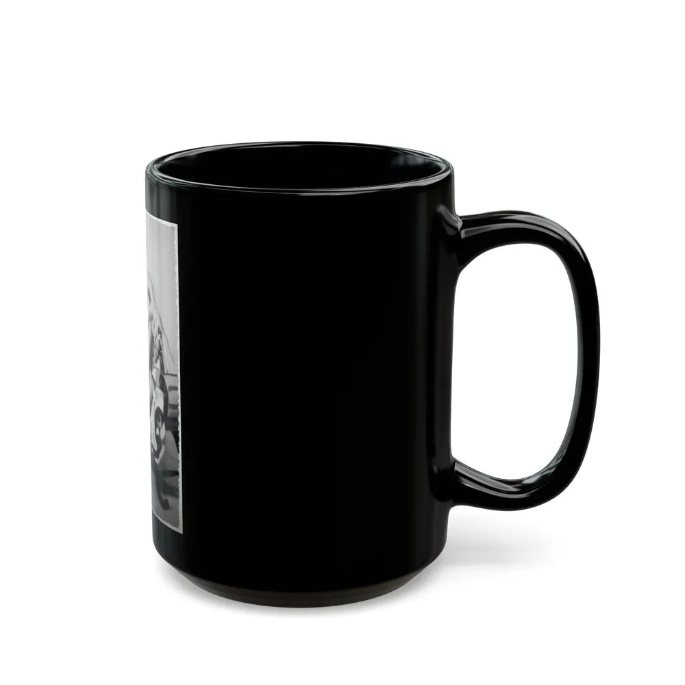 Virginia Mayo #284 (Vintage Female Icon) Black Coffee Mug-Go Mug Yourself