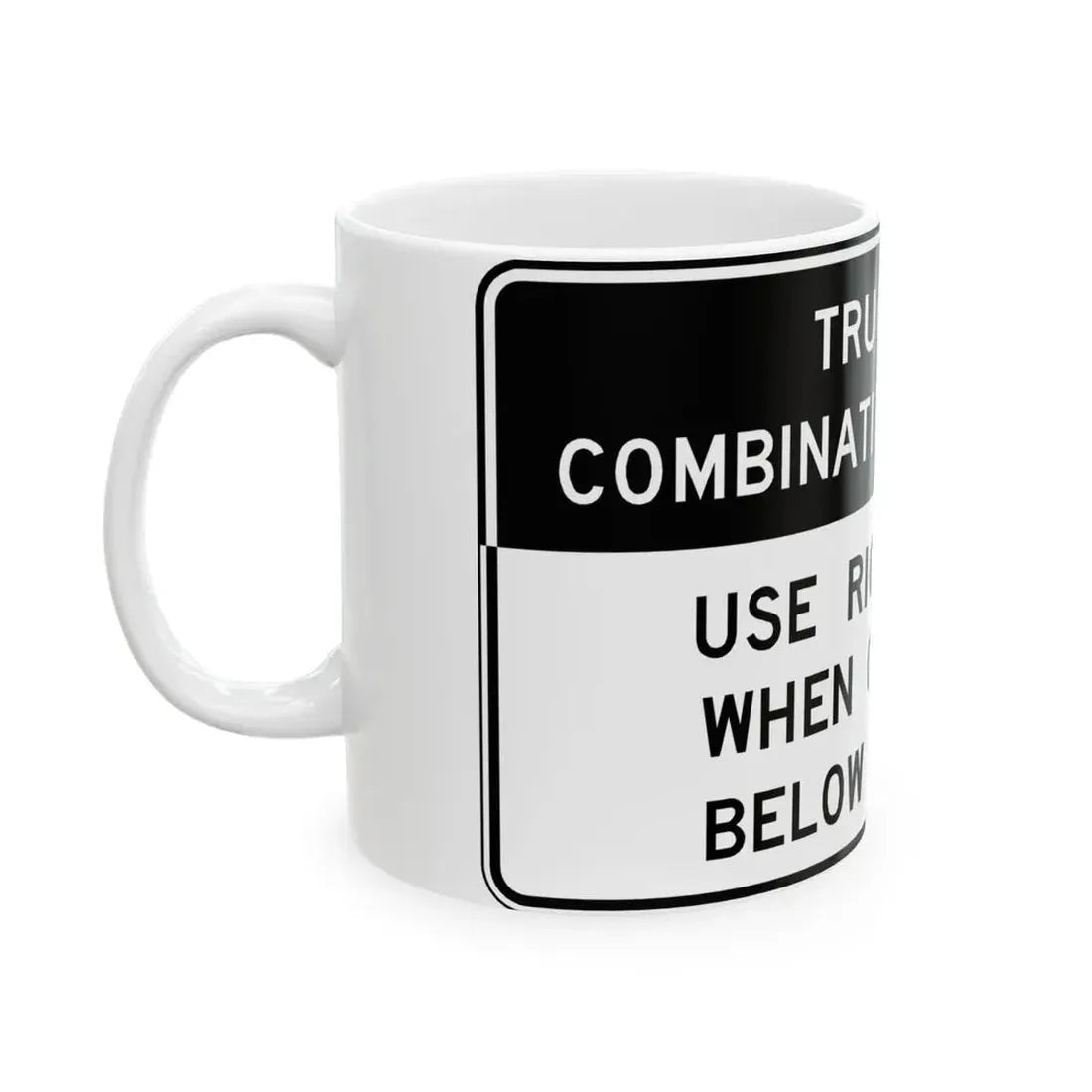 Virginia R4-V4 (Virginia) (Road Sign) White Coffee Mug - Go Mug Yourself
