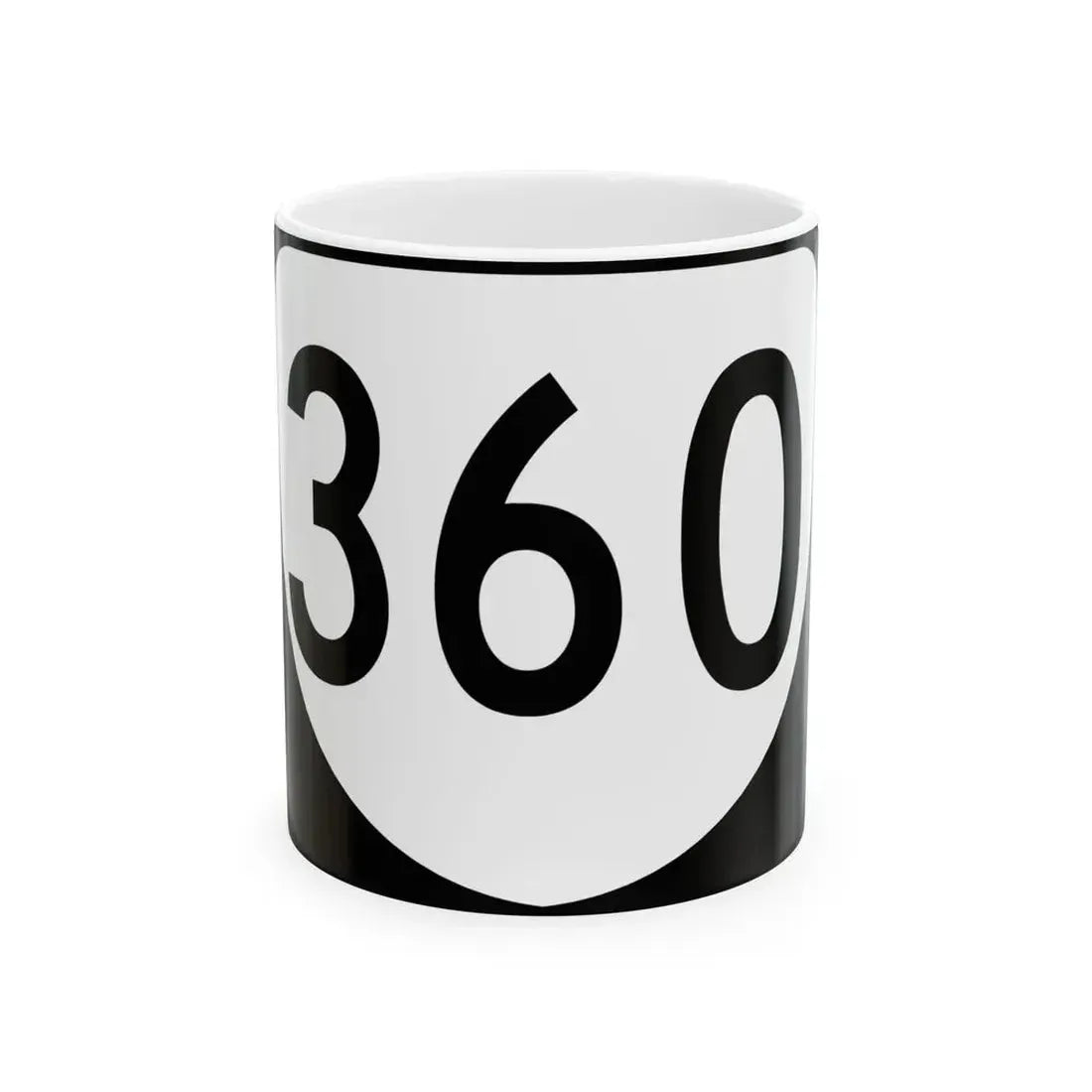 Virginia template three-digit (Virginia) (Road Sign) White Coffee Mug 11oz - Go Mug Yourself