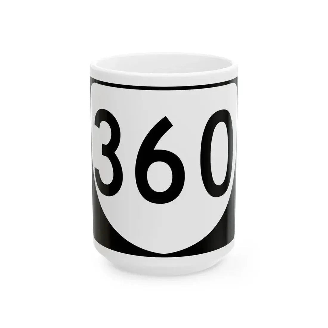 Virginia template three-digit (Virginia) (Road Sign) White Coffee Mug 15oz - Go Mug Yourself