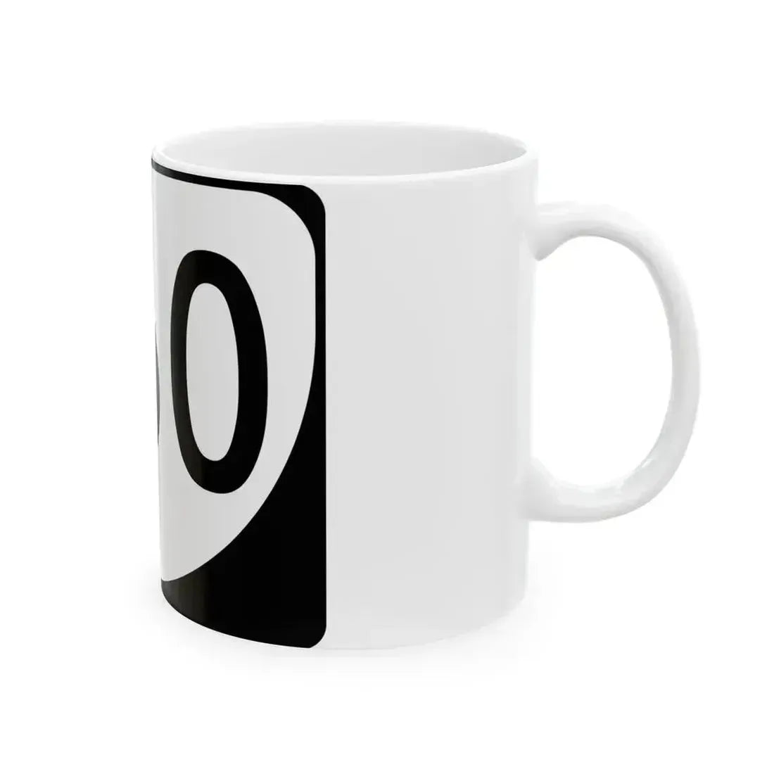Virginia template three-digit (Virginia) (Road Sign) White Coffee Mug - Go Mug Yourself