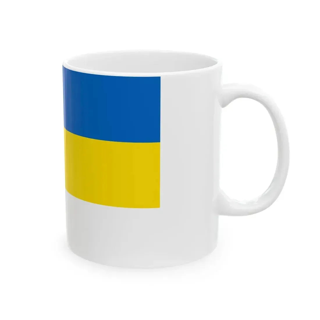 Vise flag 2 (Belgium) White Coffee Mug - Go Mug Yourself