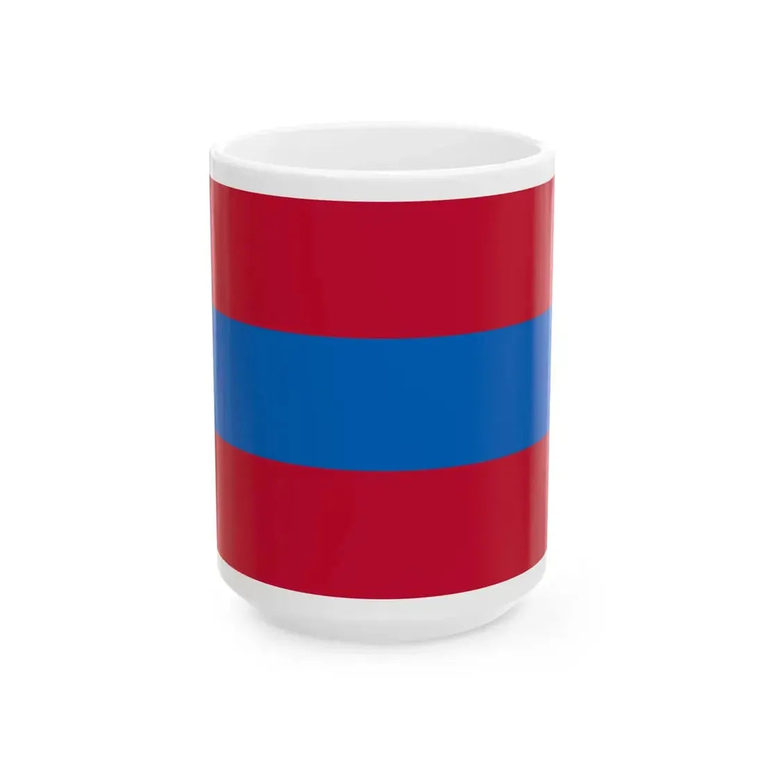 Vise flag 3 (Belgium) White Coffee Mug 15oz - Go Mug Yourself