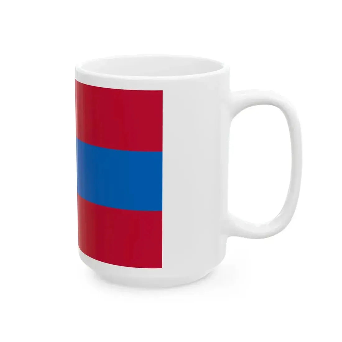 Vise flag 3 (Belgium) White Coffee Mug - Go Mug Yourself