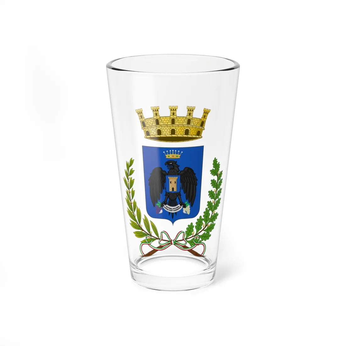 Vittoria-Stemma (Italy) (Coat of Arms) Pint Glass 16oz 16oz - Go Mug Yourself