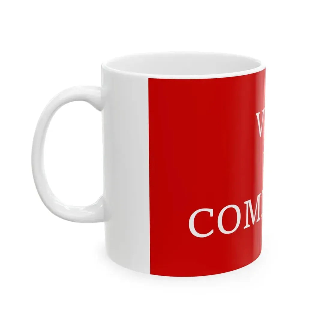Vive la Commune flag (Belgium) White Coffee Mug - Go Mug Yourself