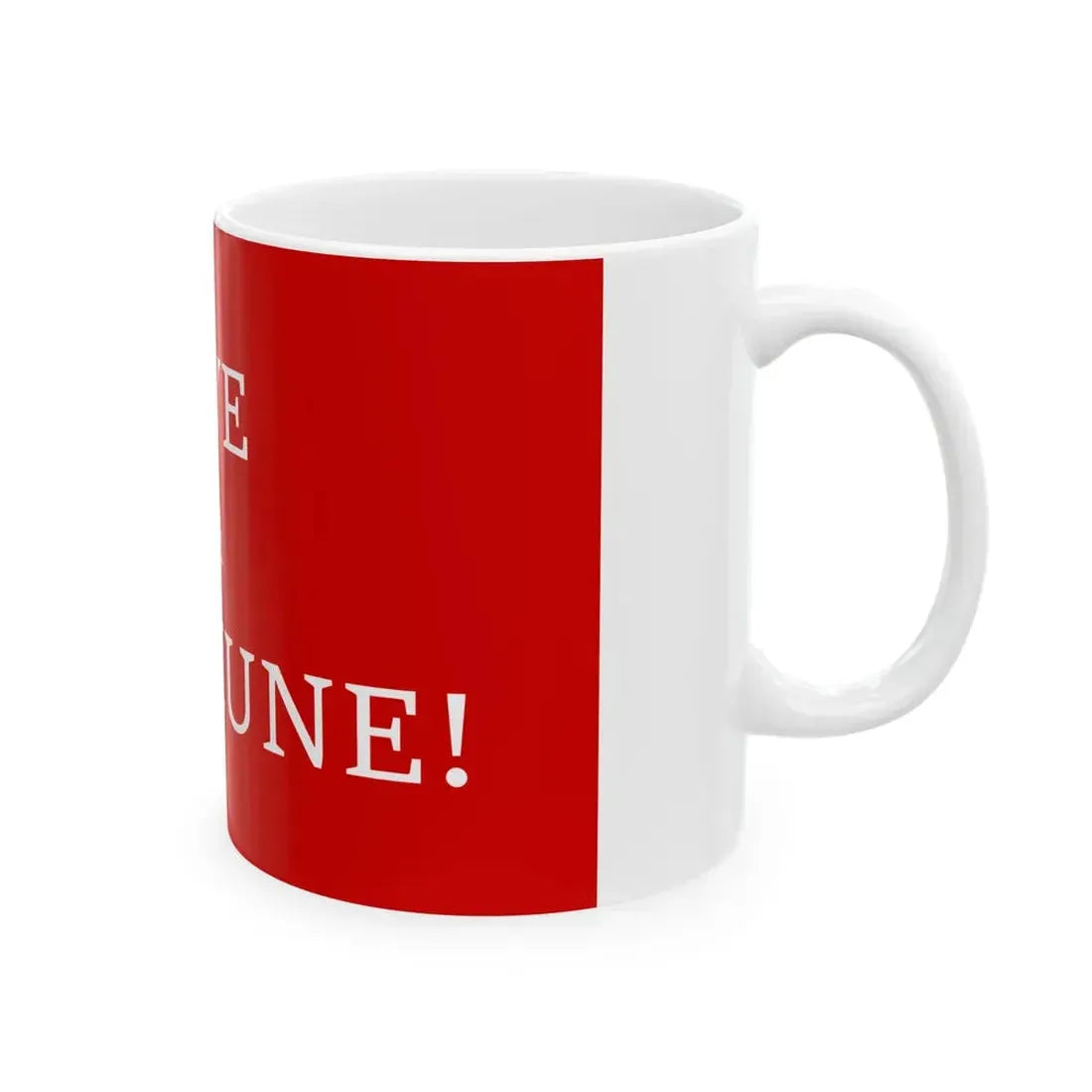 Vive la Commune flag (Belgium) White Coffee Mug - Go Mug Yourself