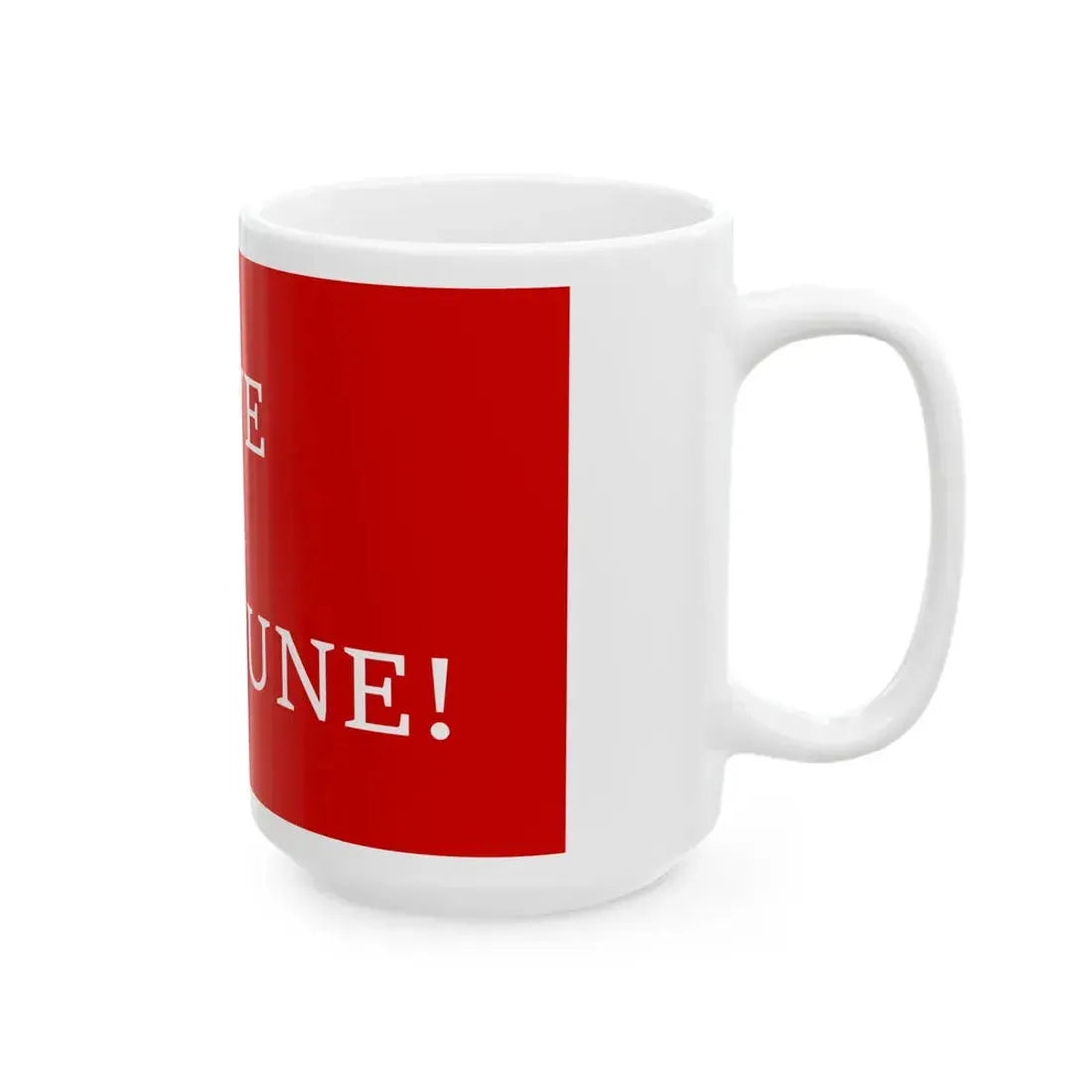 Vive la Commune flag (Belgium) White Coffee Mug - Go Mug Yourself