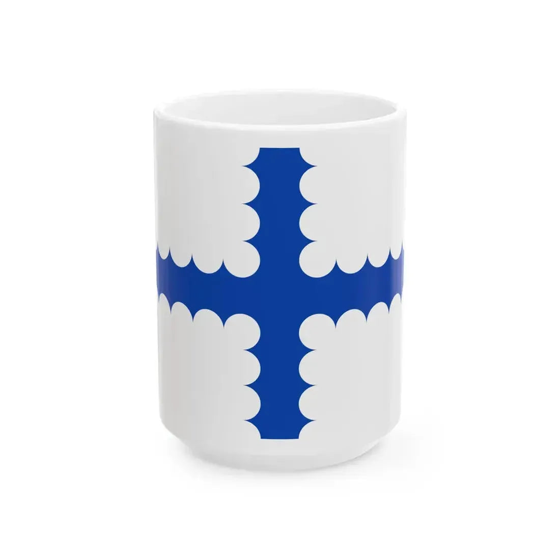 Vlag Beersel (Belgium) White Coffee Mug 15oz - Go Mug Yourself