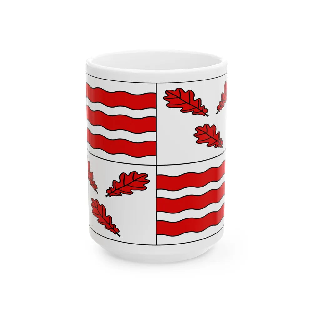 Vlag Froidchapelle (Belgium) White Coffee Mug 15oz - Go Mug Yourself