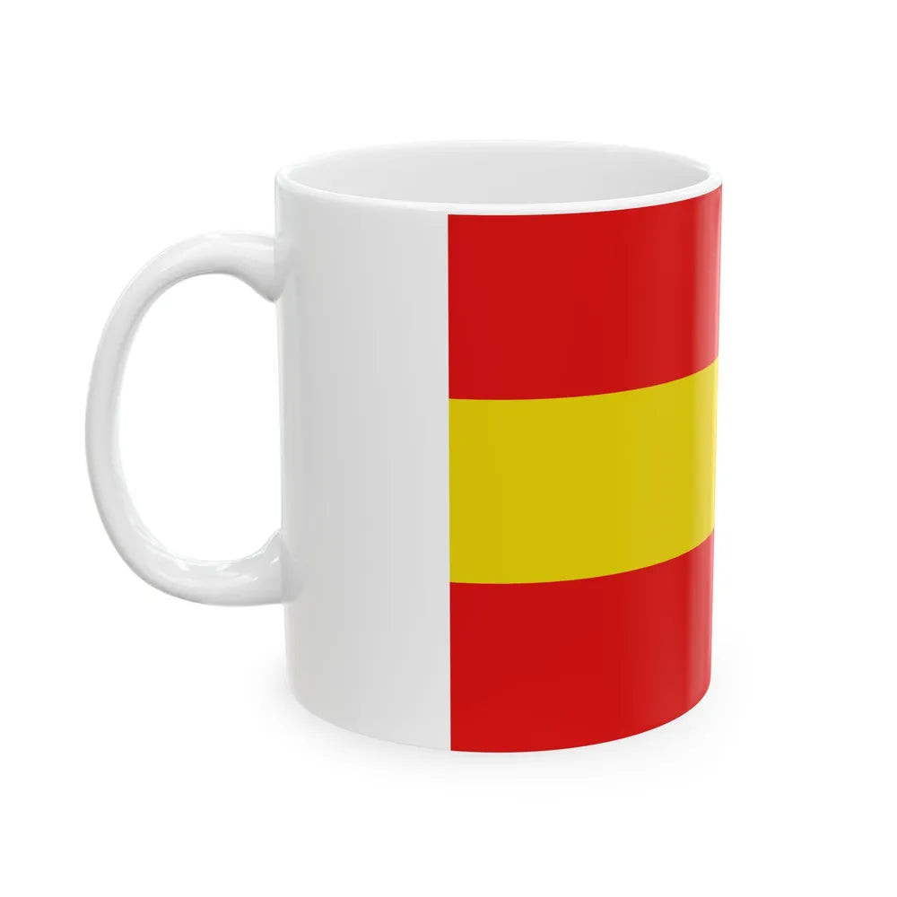 Vlag-herkdestad (Belgium) White Coffee Mug - Go Mug Yourself