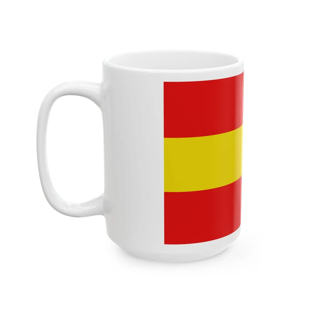 Vlag-herkdestad (Belgium) White Coffee Mug - Go Mug Yourself