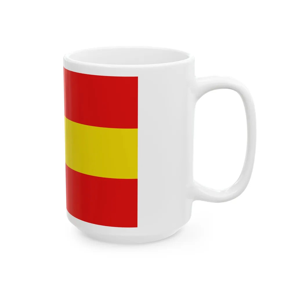 Vlag-herkdestad (Belgium) White Coffee Mug - Go Mug Yourself