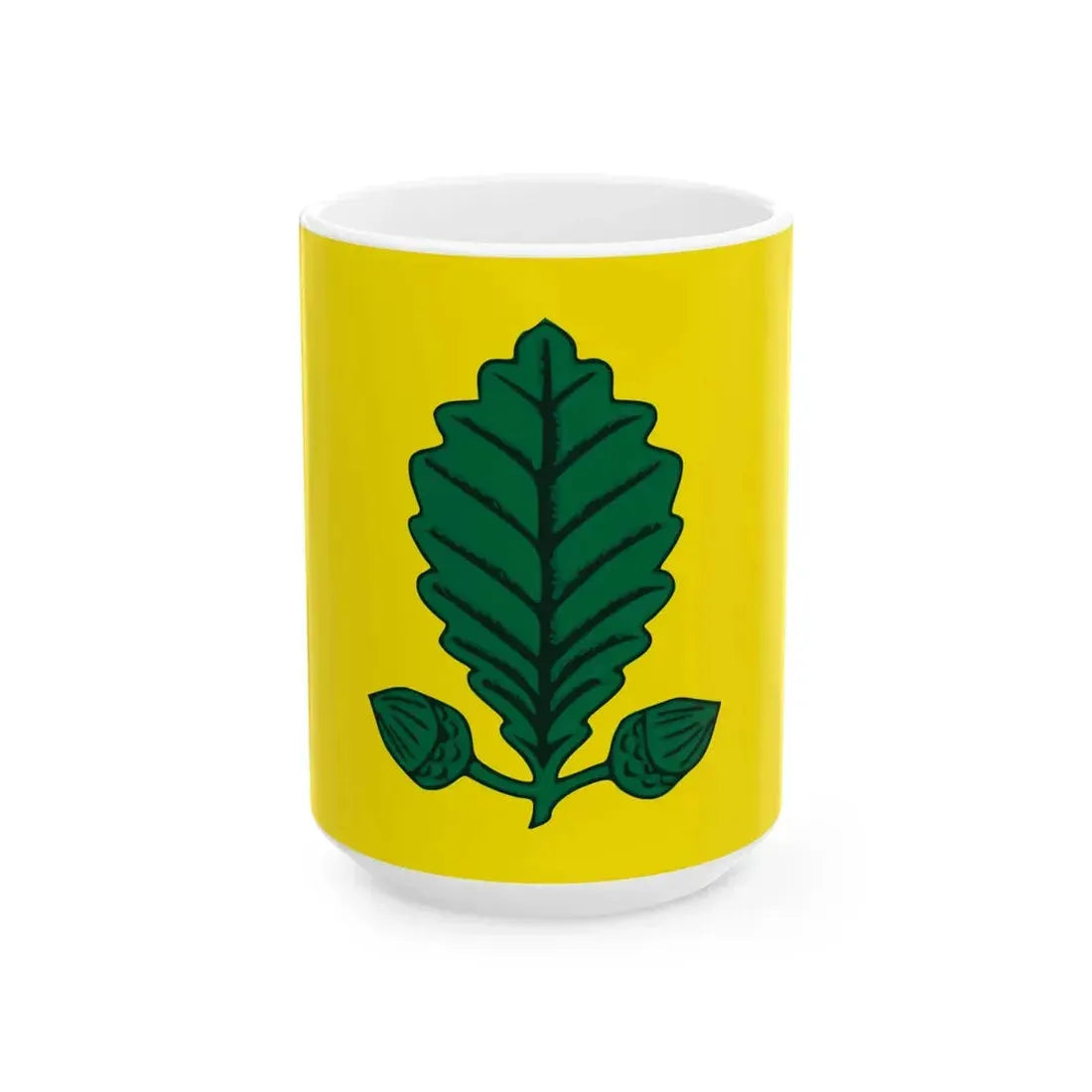Vlag Heusden-Zolder (Belgium) White Coffee Mug 15oz - Go Mug Yourself