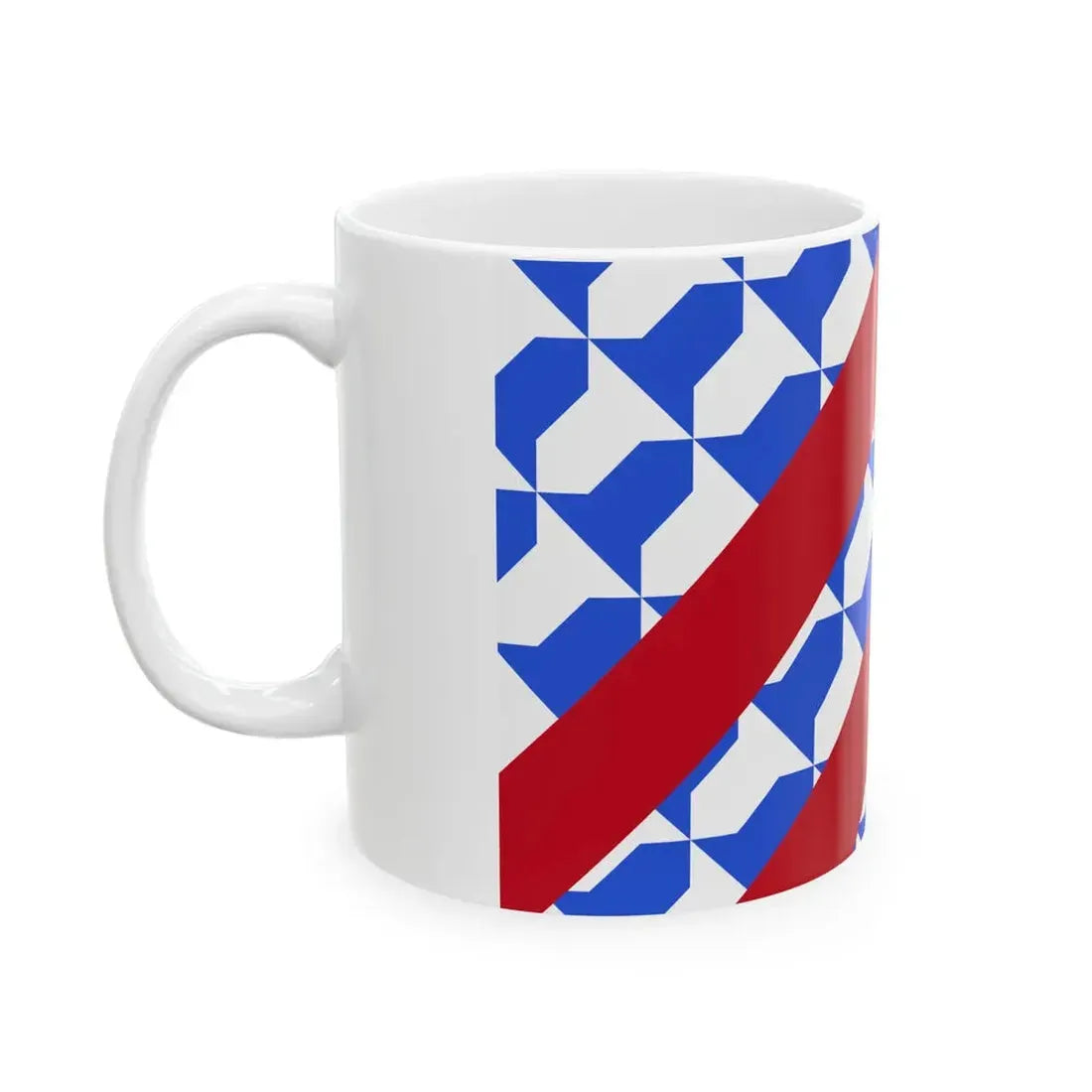Vlag Lijssem (Belgium) White Coffee Mug - Go Mug Yourself