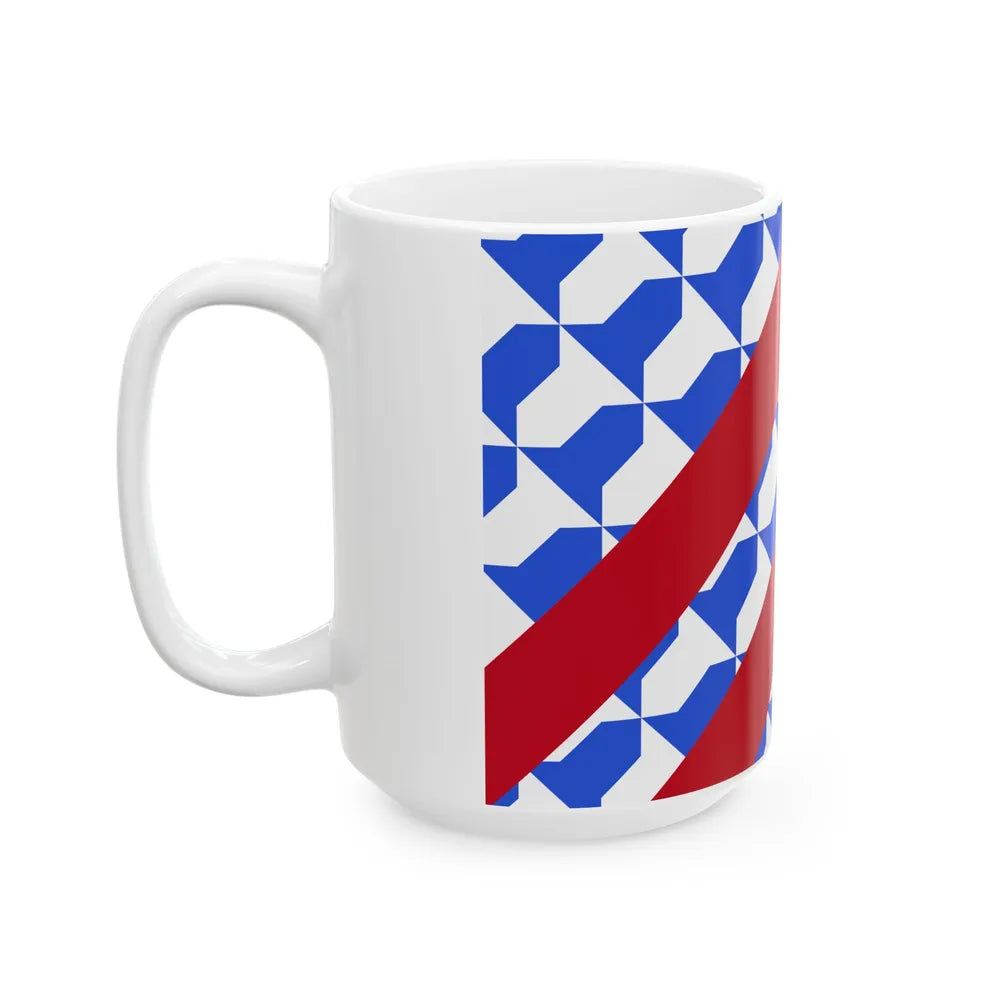 Vlag Lijssem (Belgium) White Coffee Mug - Go Mug Yourself