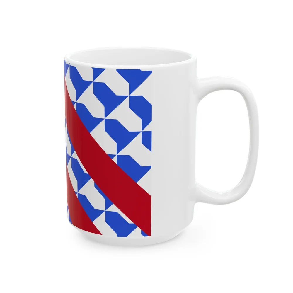 Vlag Lijssem (Belgium) White Coffee Mug - Go Mug Yourself