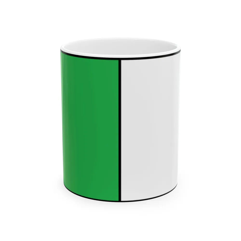 Vlag Mazenzele (Belgium) White Coffee Mug 11oz - Go Mug Yourself