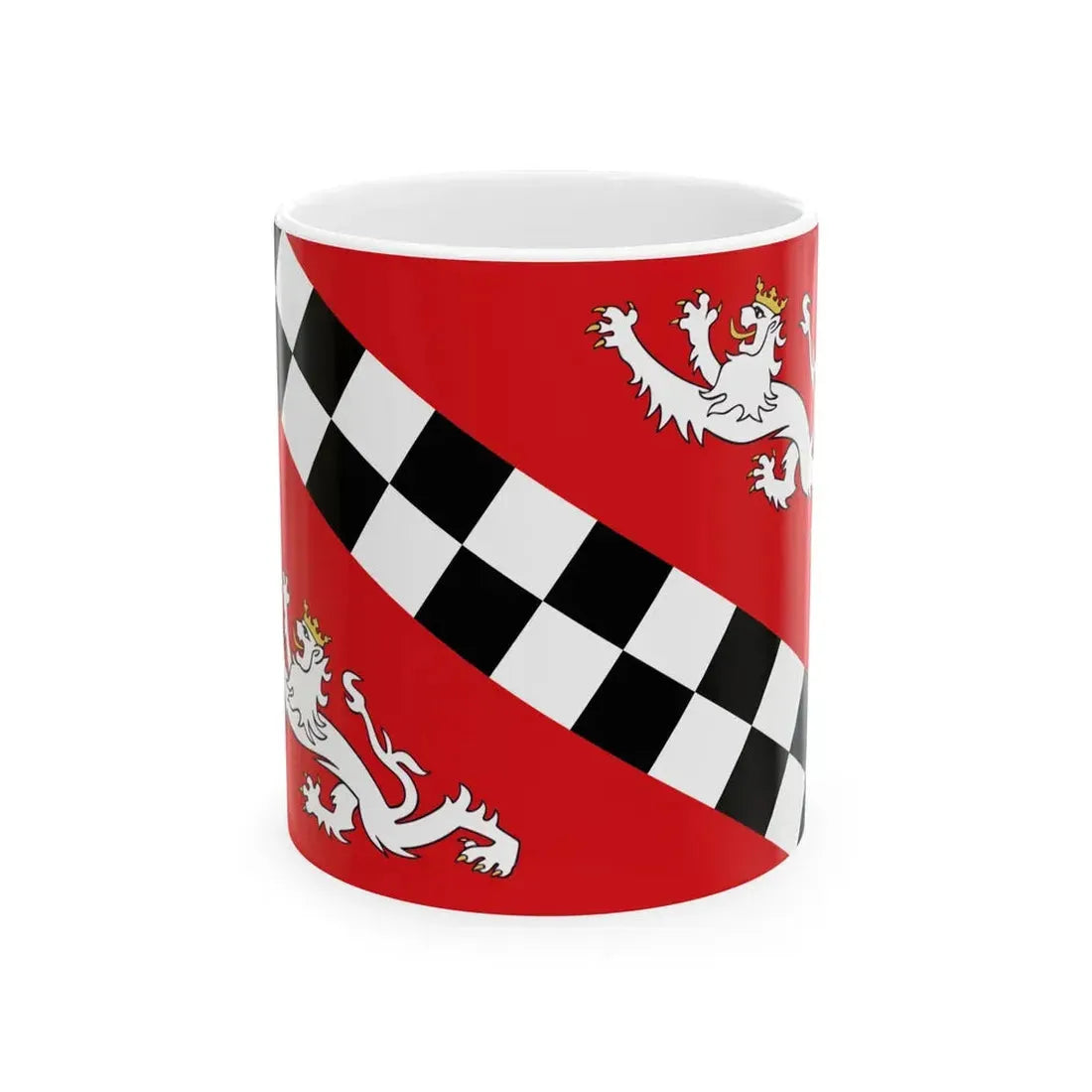 Vlag Puurs-Sint-Amands (Belgium) White Coffee Mug 11oz - Go Mug Yourself