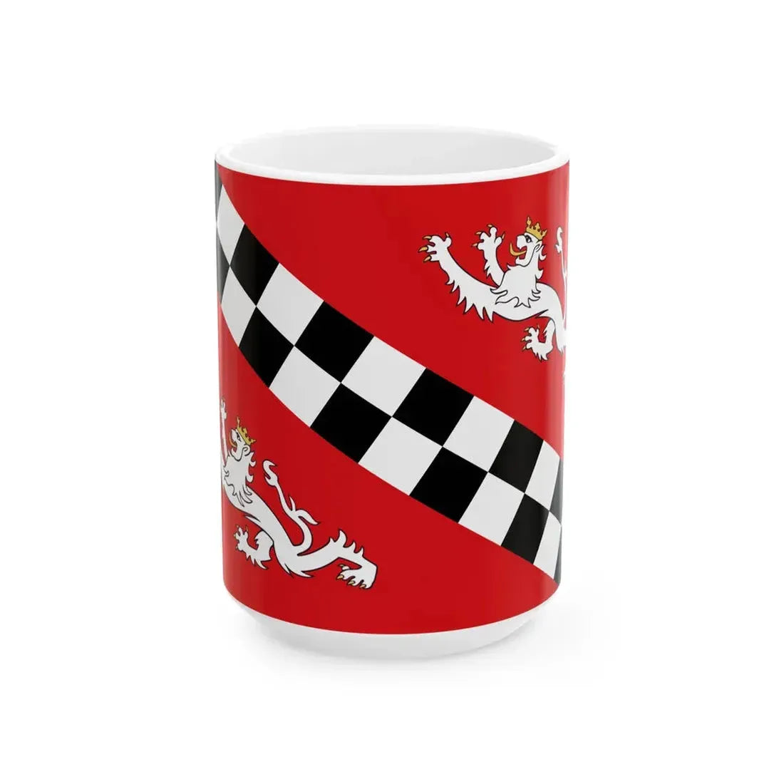 Vlag Puurs-Sint-Amands (Belgium) White Coffee Mug 15oz - Go Mug Yourself