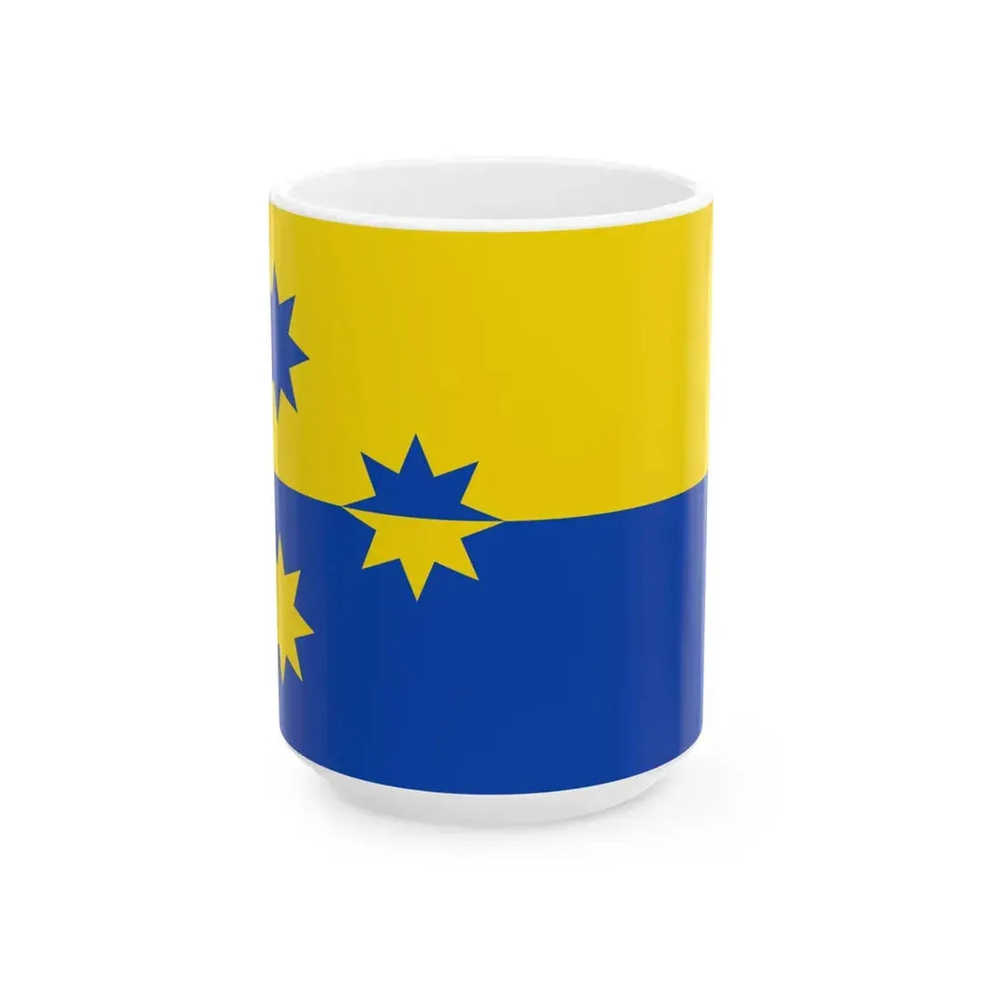 Vlag Stabroek (Belgium) White Coffee Mug 15oz - Go Mug Yourself