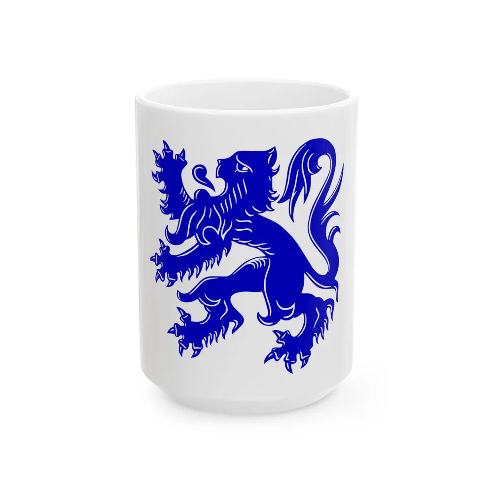 Vlag Tervuren (Belgium) White Coffee Mug 15oz - Go Mug Yourself