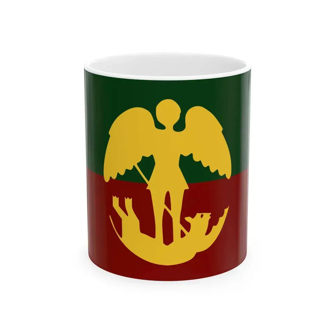 Vlag van Brussel stad (Belgium) White Coffee Mug 11oz - Go Mug Yourself