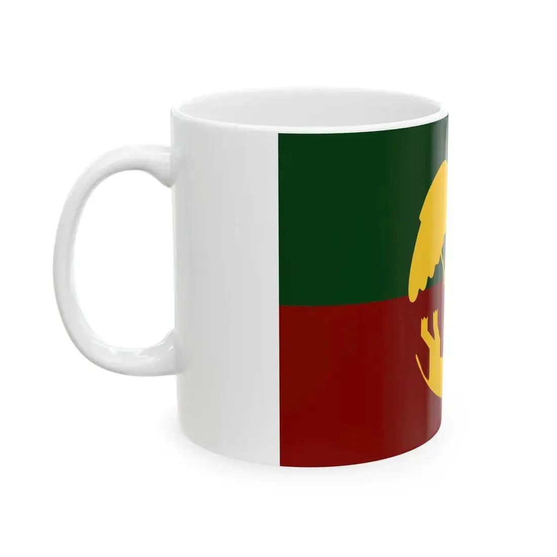 Vlag van Brussel stad (Belgium) White Coffee Mug - Go Mug Yourself