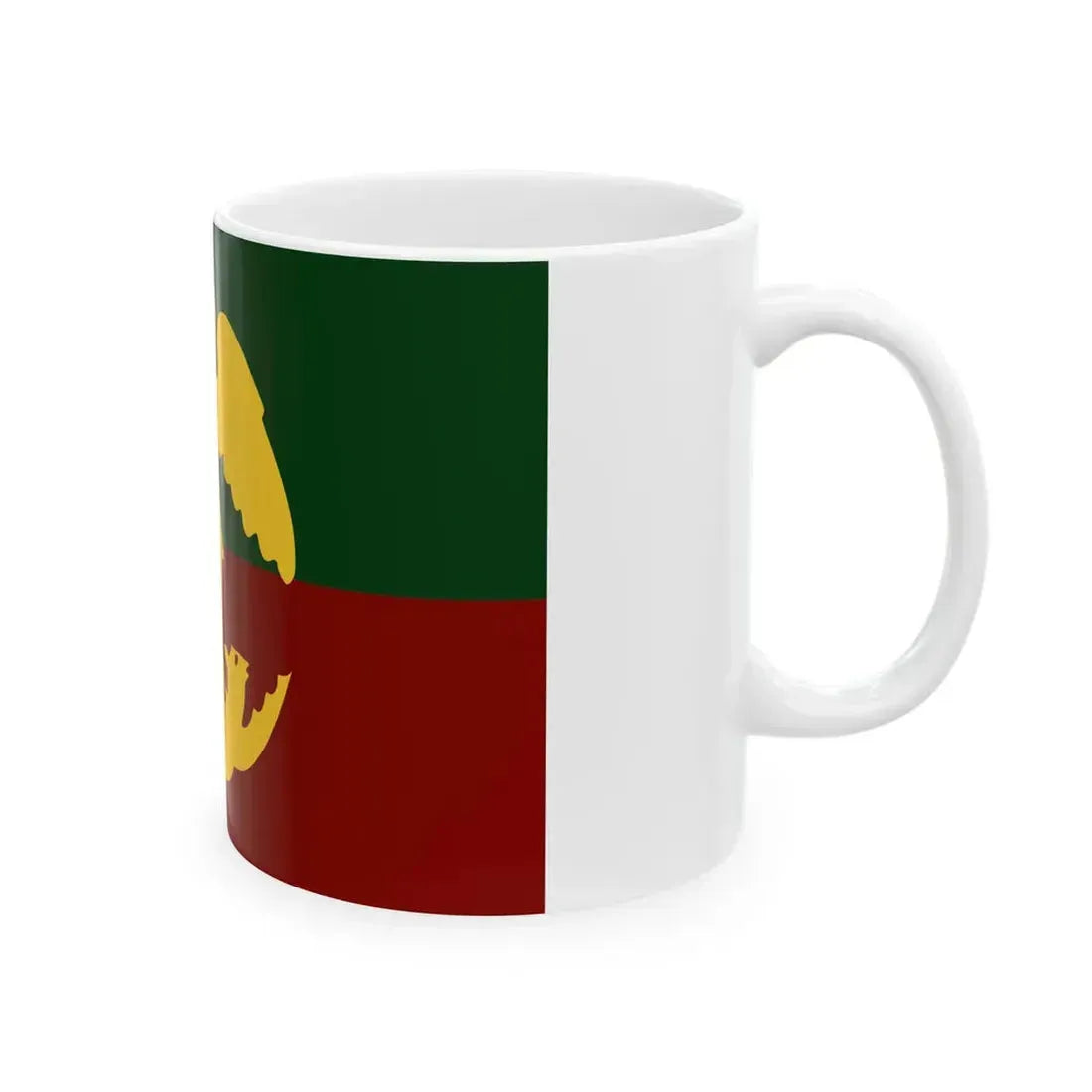 Vlag van Brussel stad (Belgium) White Coffee Mug - Go Mug Yourself