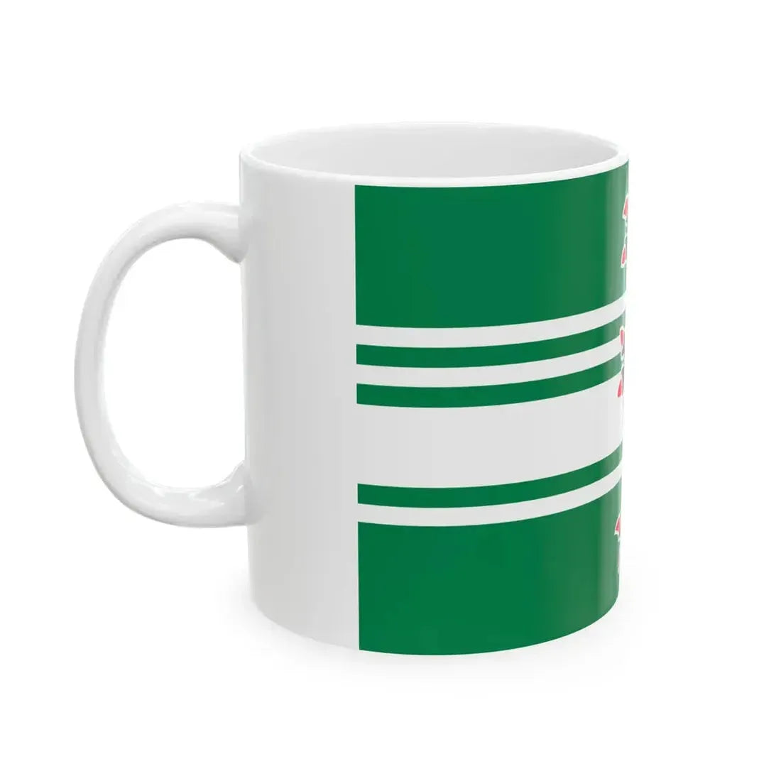 Vlag van Oost-Vlaanderen (Belgium) White Coffee Mug - Go Mug Yourself