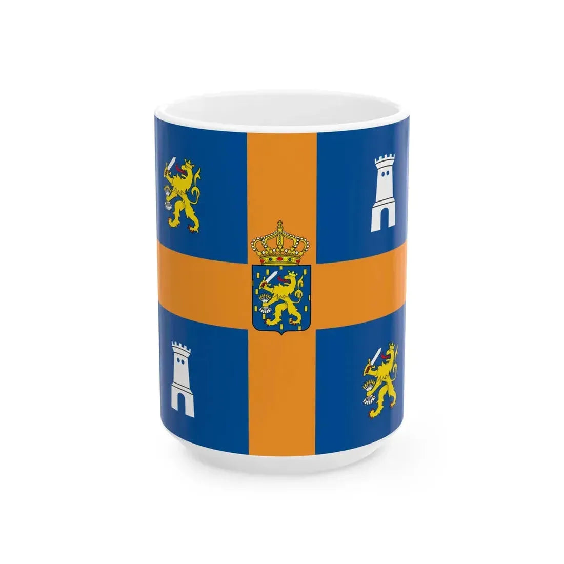 Vlag van prins Claus der Nederlanden (Netherlands) White Coffee Mug 15oz - Go Mug Yourself