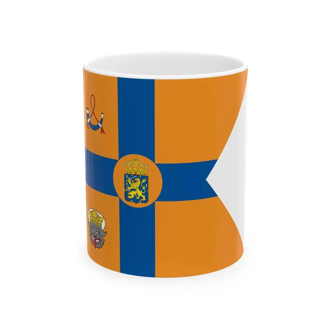 Vlag van prinses Juliana 1909 - 1948 en 1980 - 2004 (Netherlands) White Coffee Mug 11oz - Go Mug Yourself
