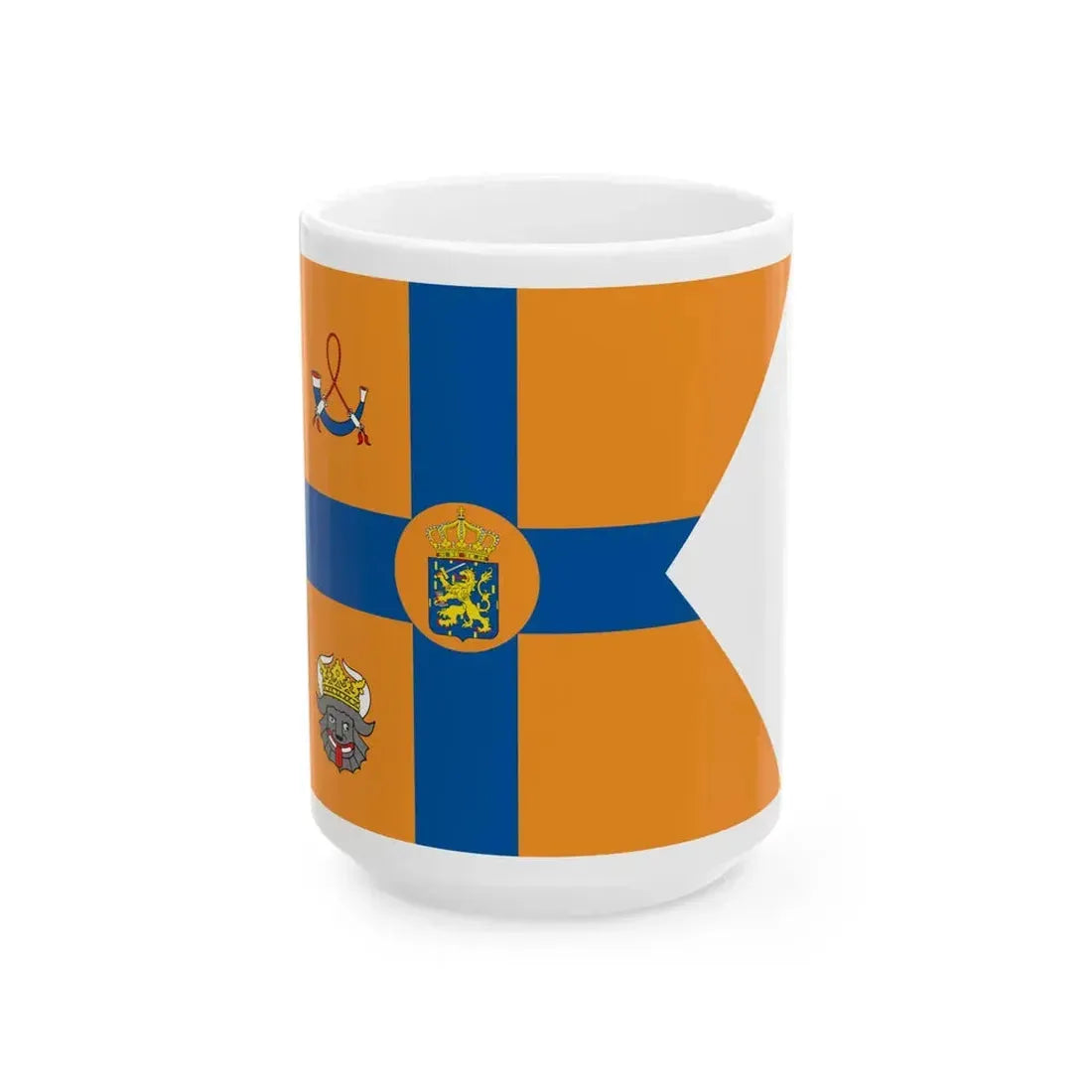 Vlag van prinses Juliana 1909 - 1948 en 1980 - 2004 (Netherlands) White Coffee Mug 15oz - Go Mug Yourself