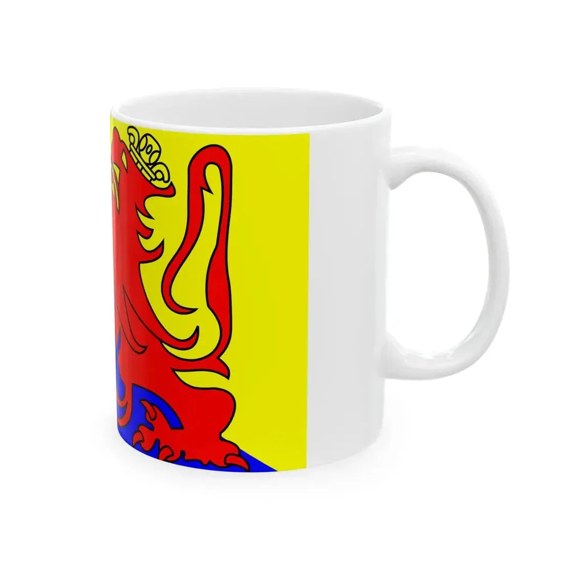 Vlag van Sint-Truiden (Belgium) White Coffee Mug - Go Mug Yourself