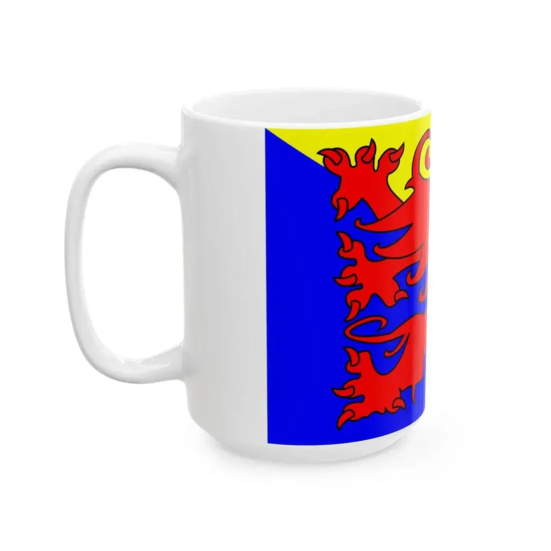 Vlag van Sint-Truiden (Belgium) White Coffee Mug - Go Mug Yourself